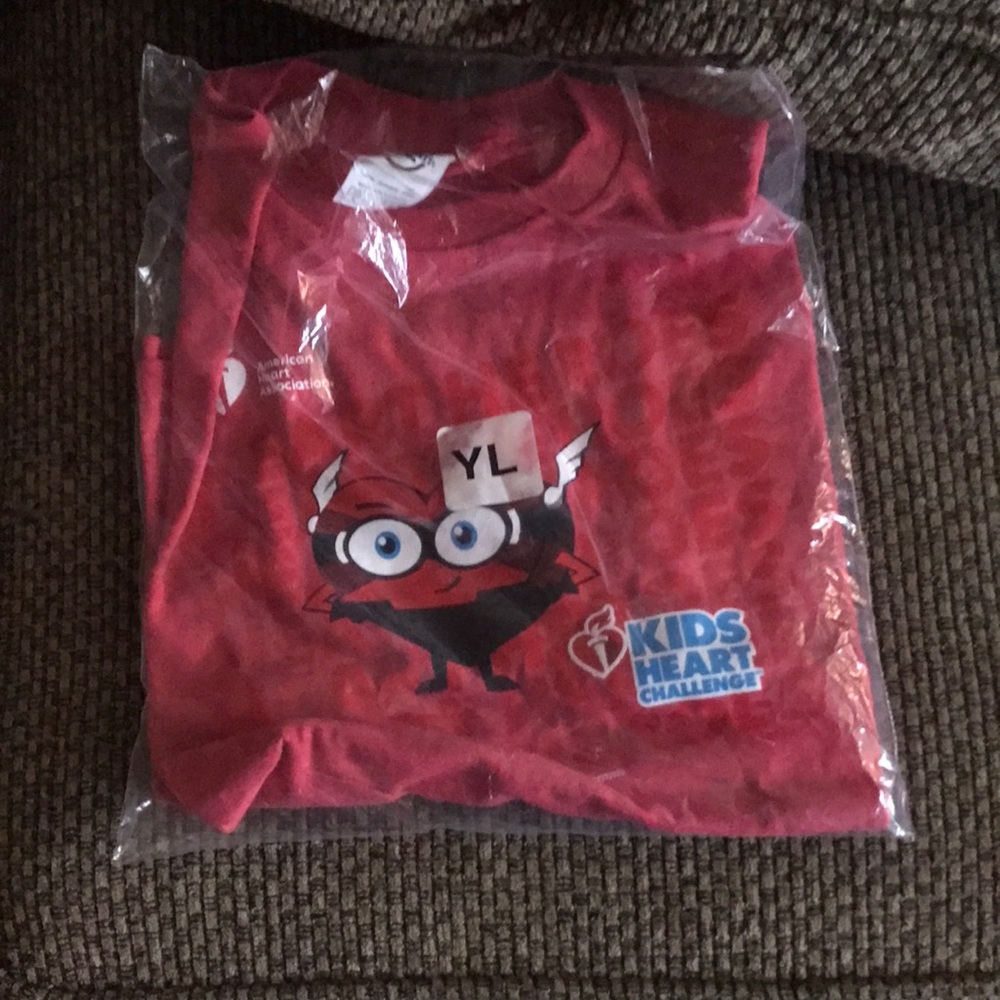 Large child’s red t-shirt.